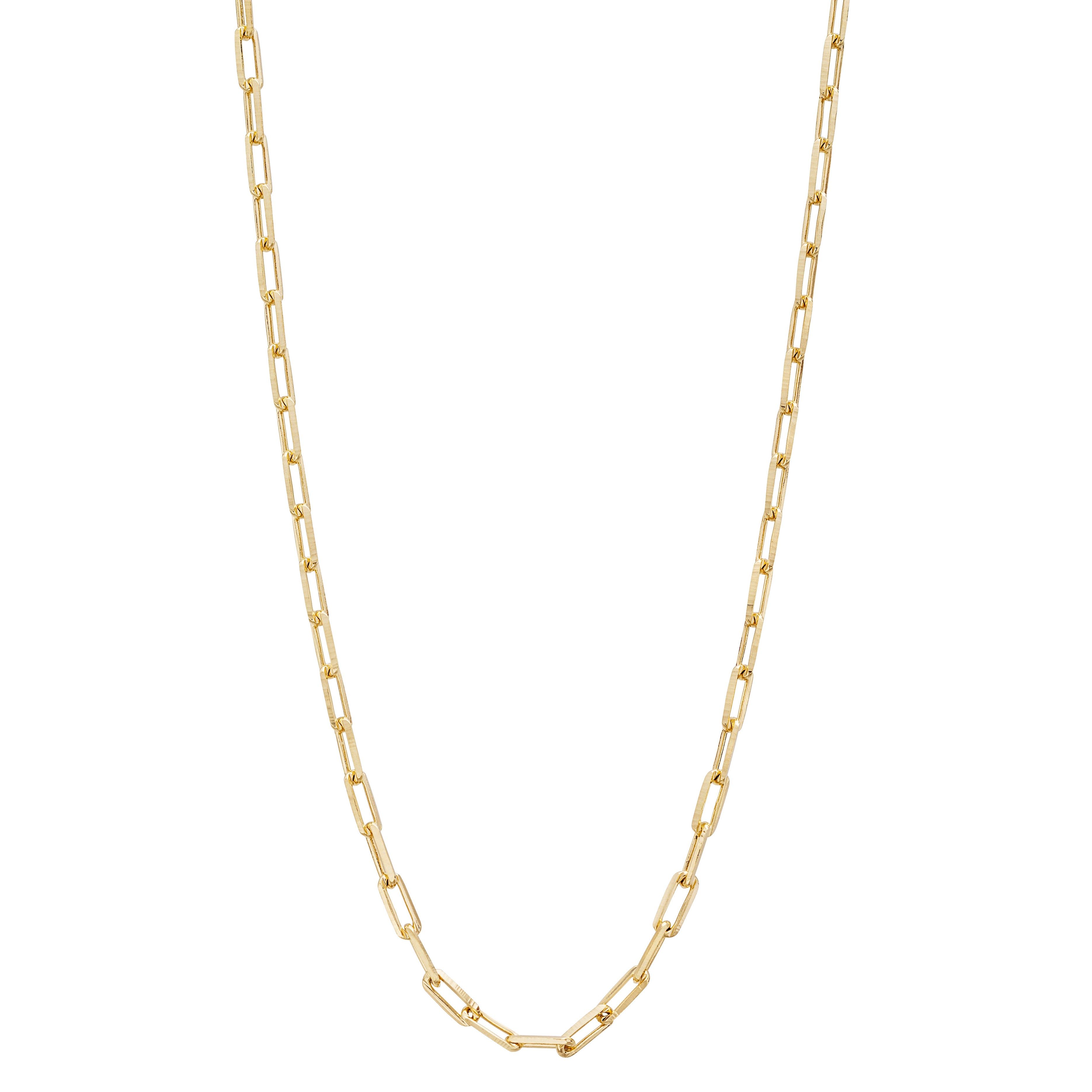 Gold Filled 3mm Paperclip Link Chain