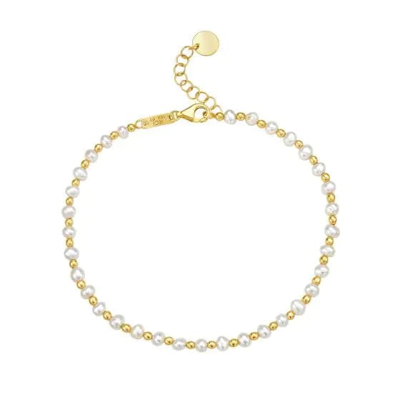 14kt Gold Pearl & Bead Bracelet