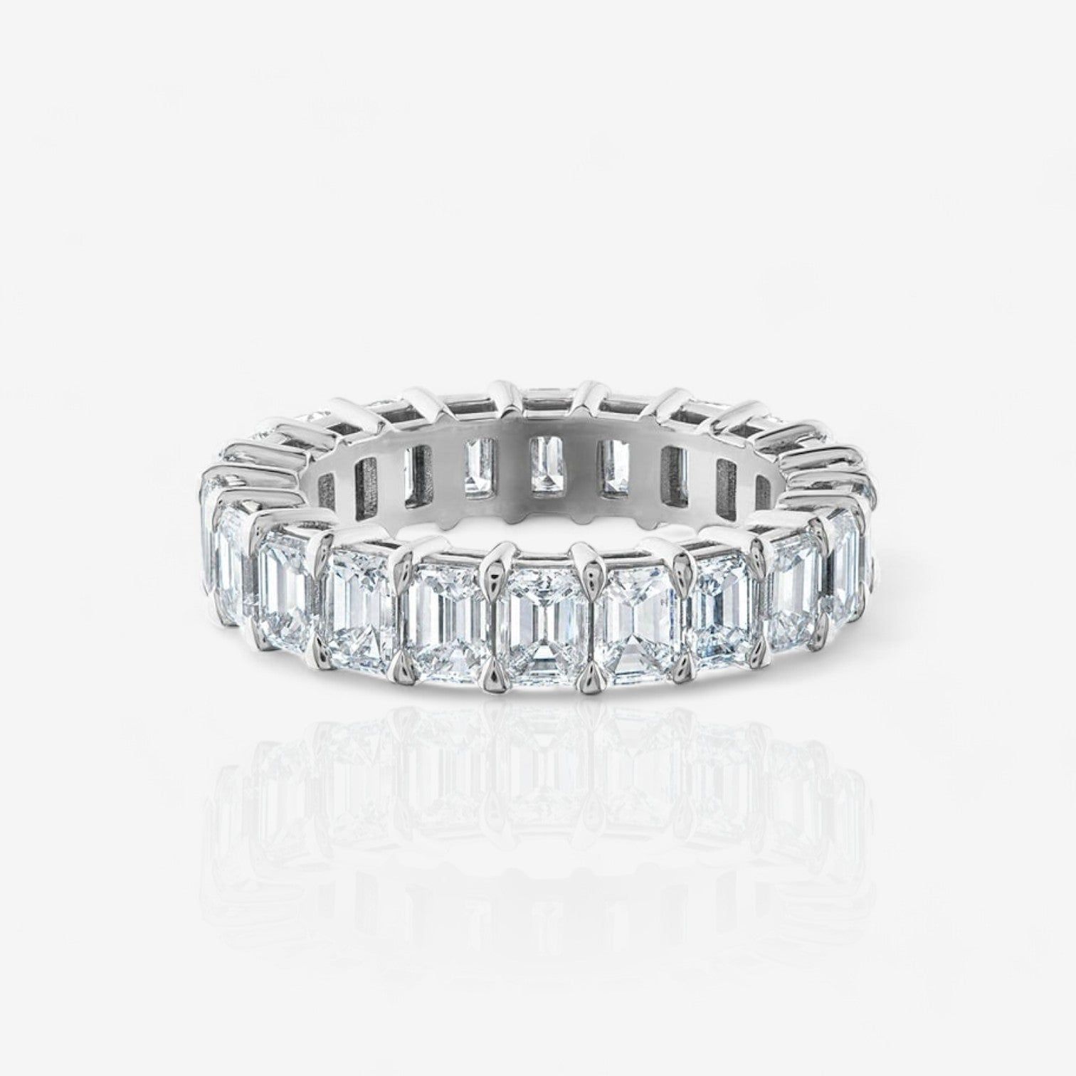 Emerald Cut Diamond Eternity Ring