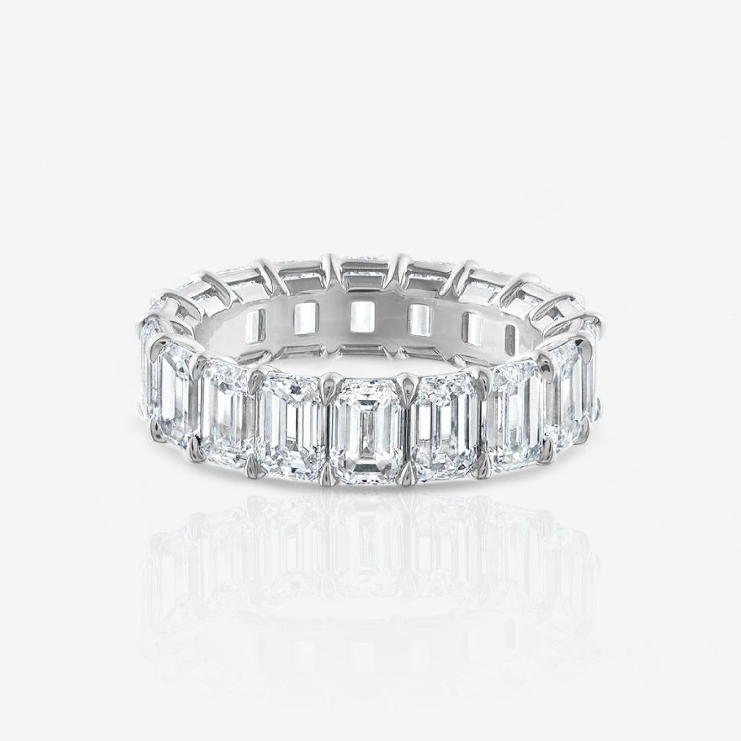 Emerald Cut Diamond Eternity Ring