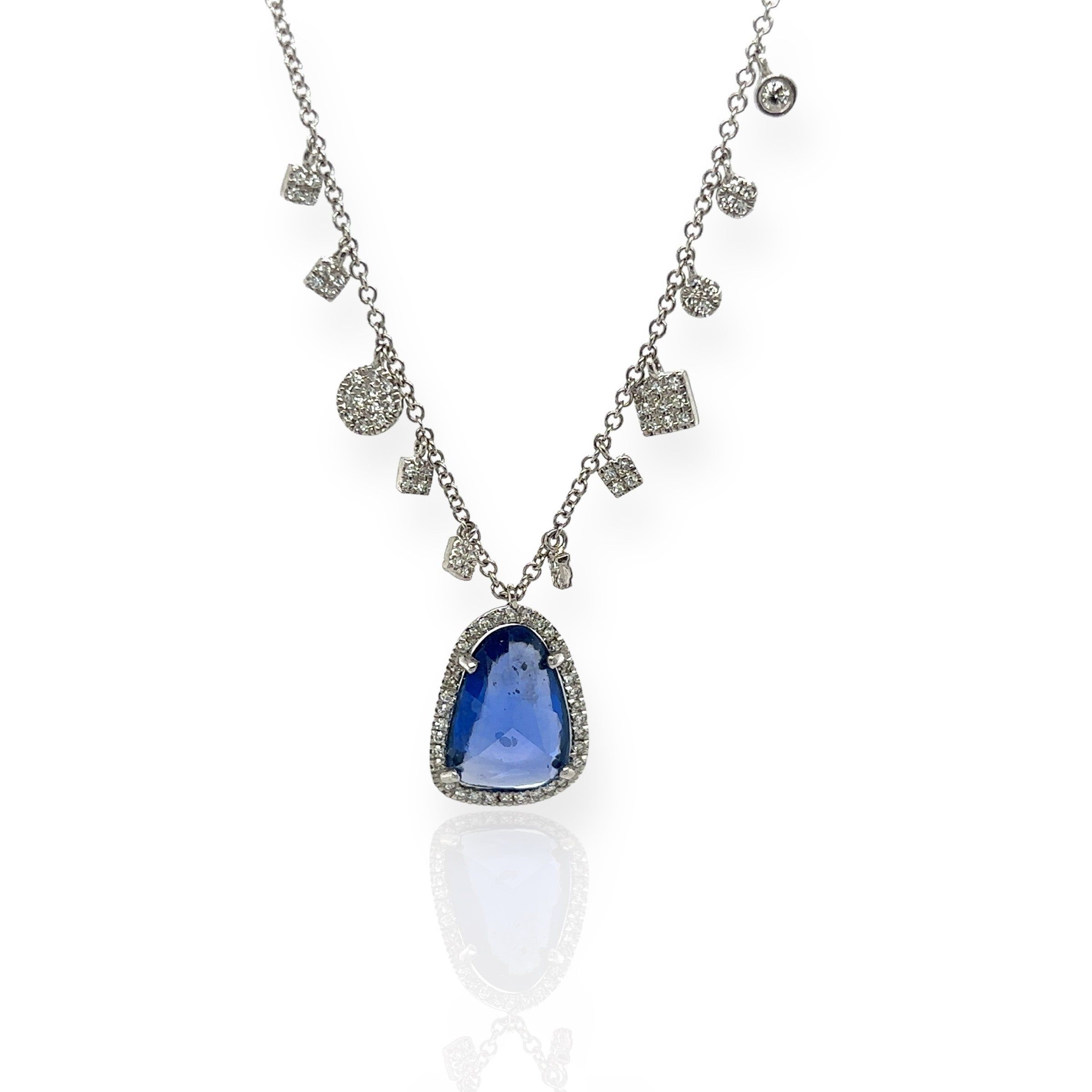 Meira T 14kt Gold 0.26 CTW Sapphire & Diamond Charms Necklace