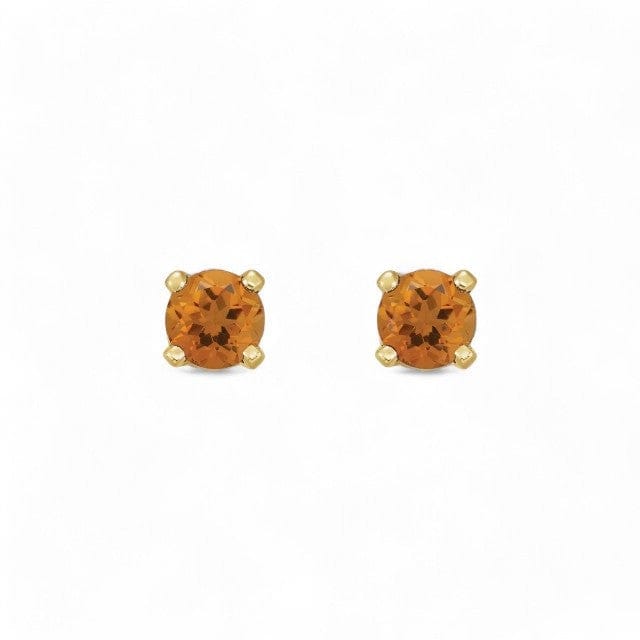 14kt Gold Children's Birthstone Stud Earrings - Citrine