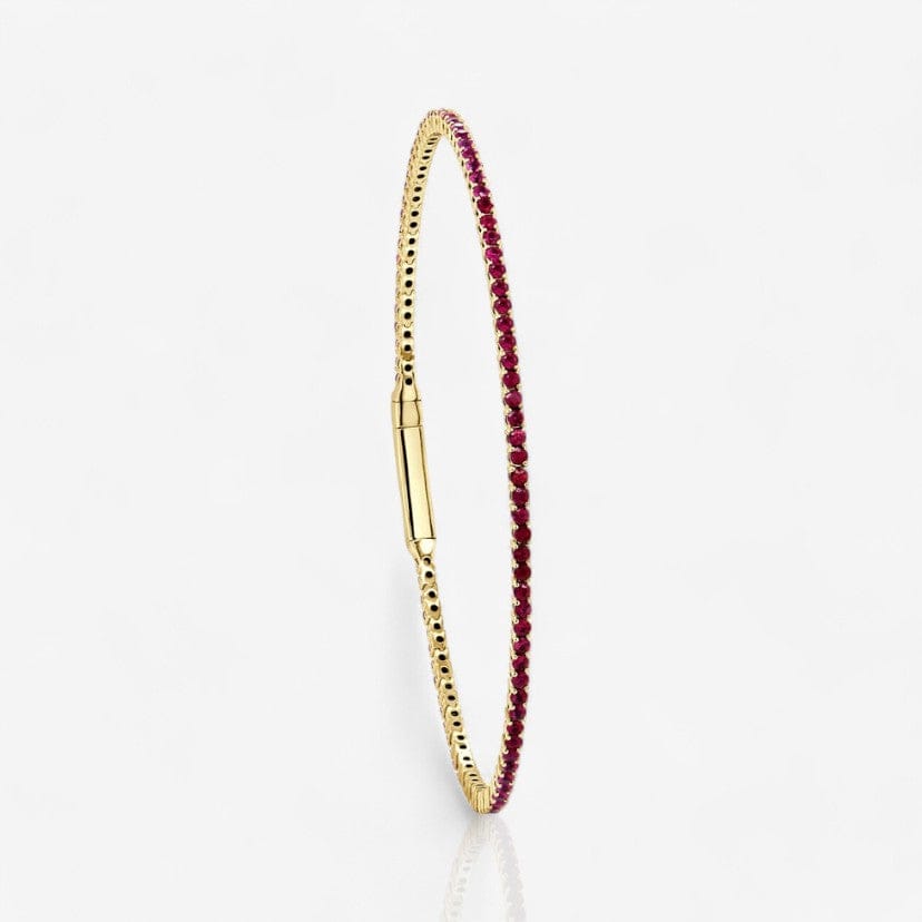 Ruby Flexible Eternity Bangle