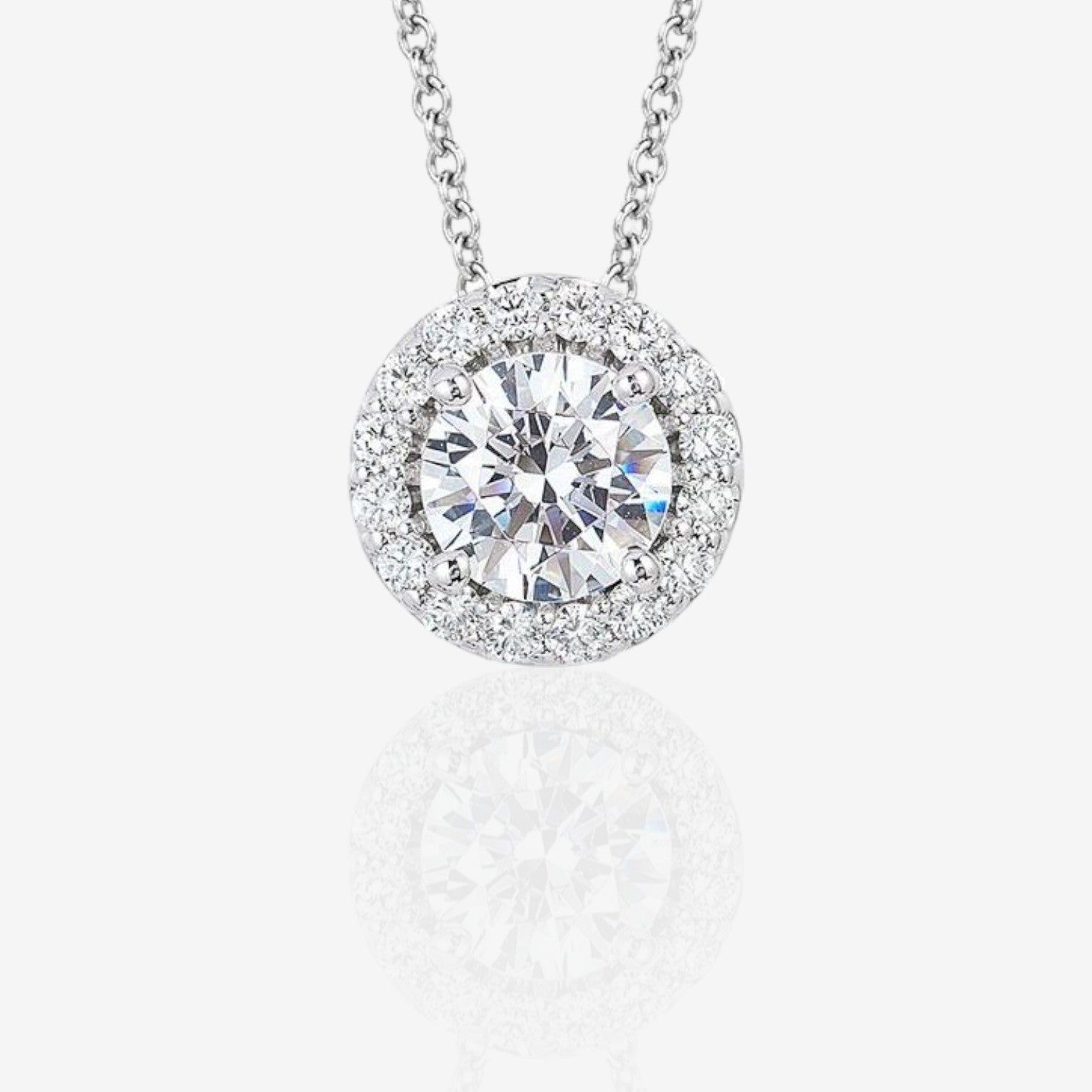 Diamond Halo Pendant Basket