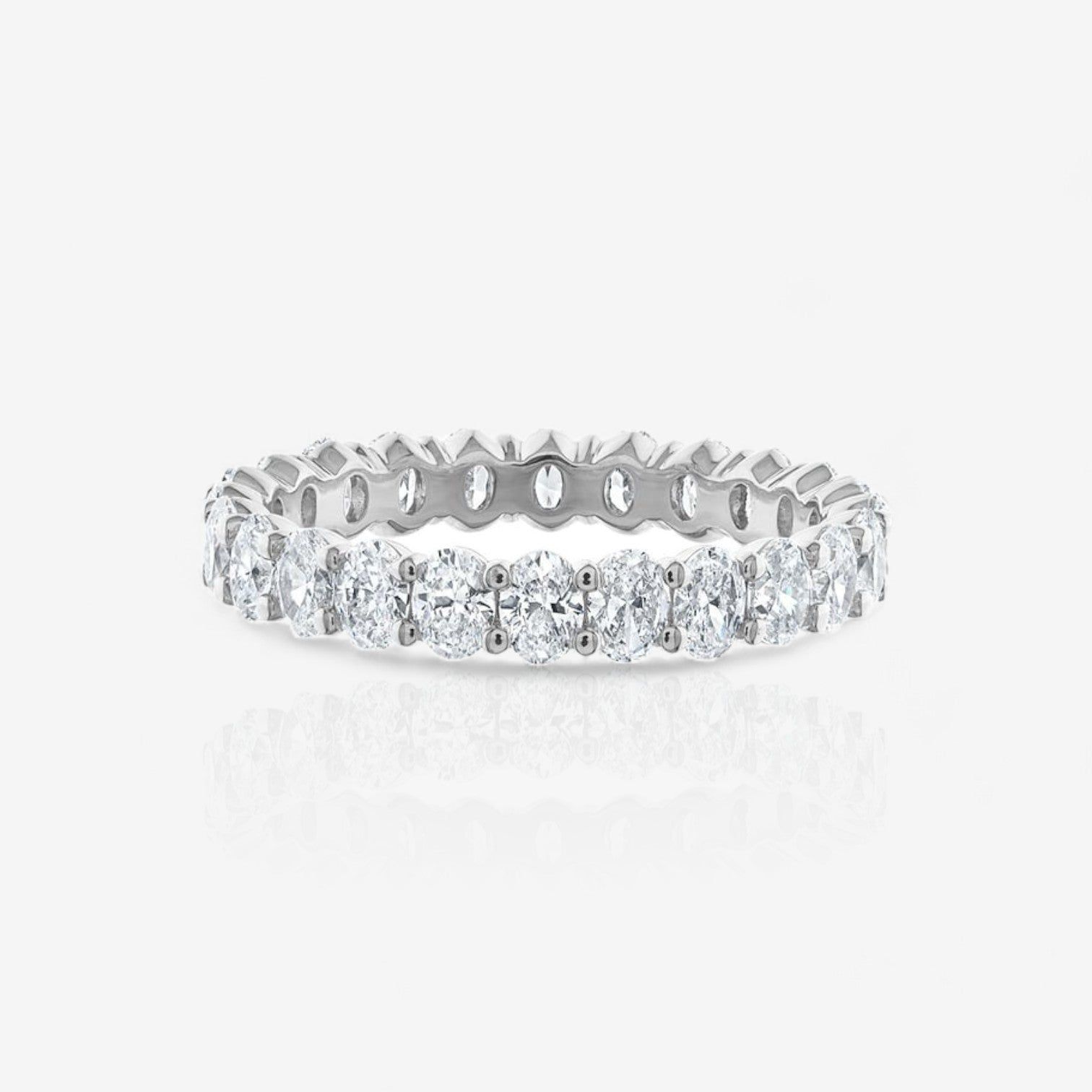 Oval Cut Lab Diamond Eternity Ring