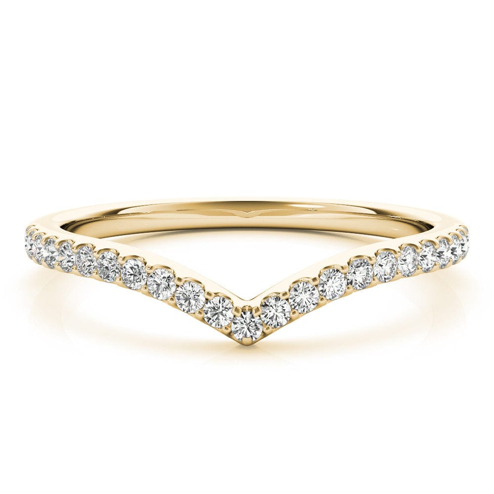 Women's 0.20 CTW Petite Chevron Diamond Wedding Ring