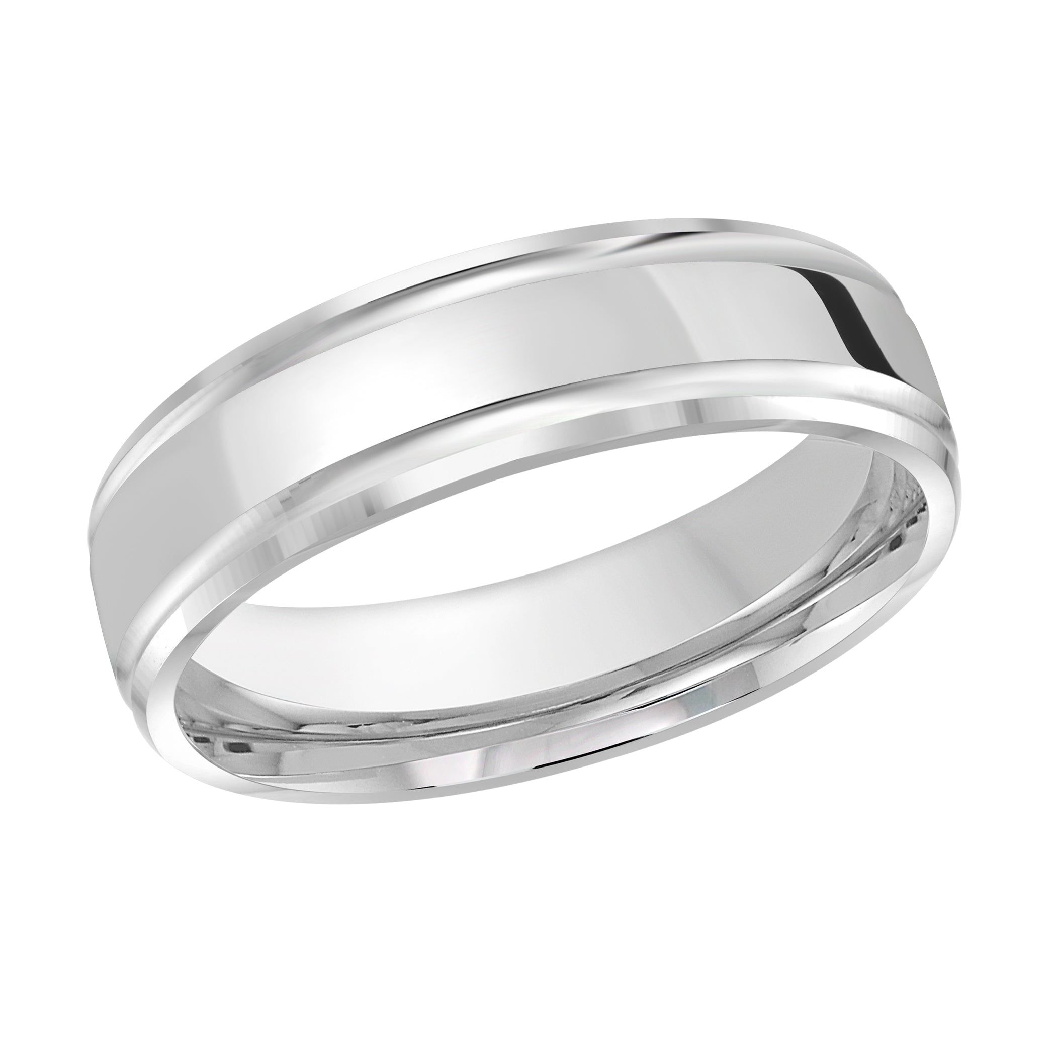 Men's 6mm Beveled Edge Wedding Ring