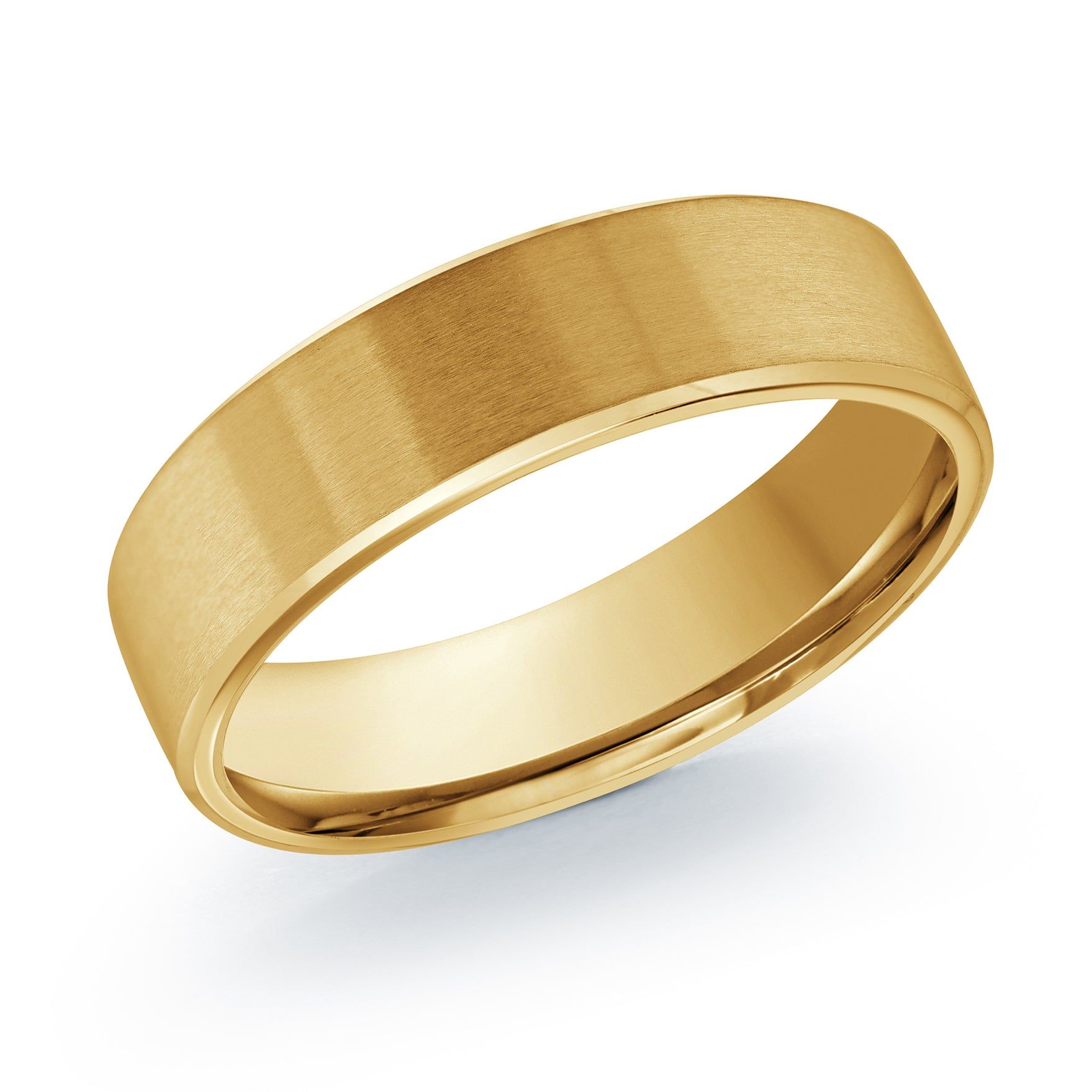 Men's 6mm Brushed Polished-edge Wedding Ring