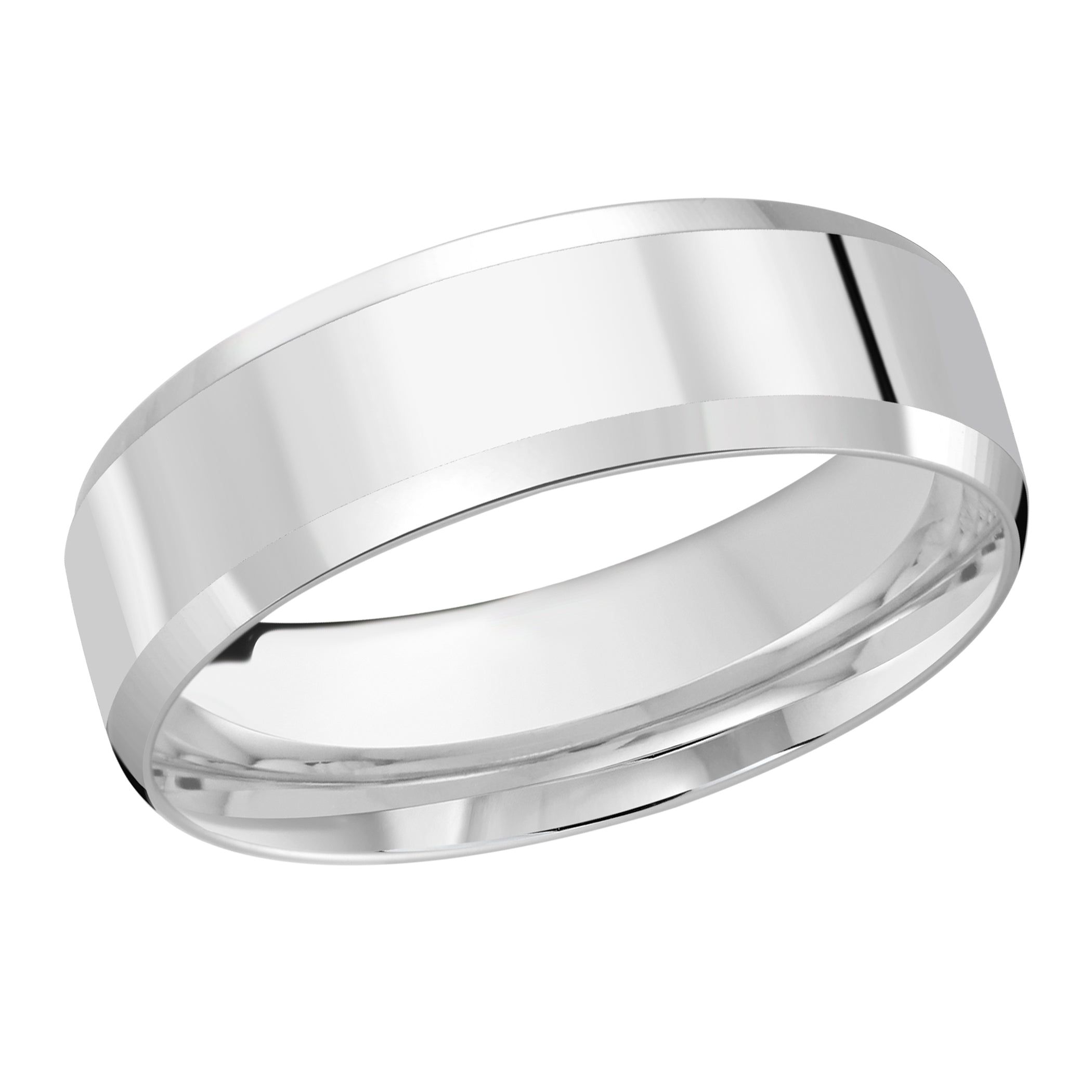 Men's Beveled Edge Wedding Ring