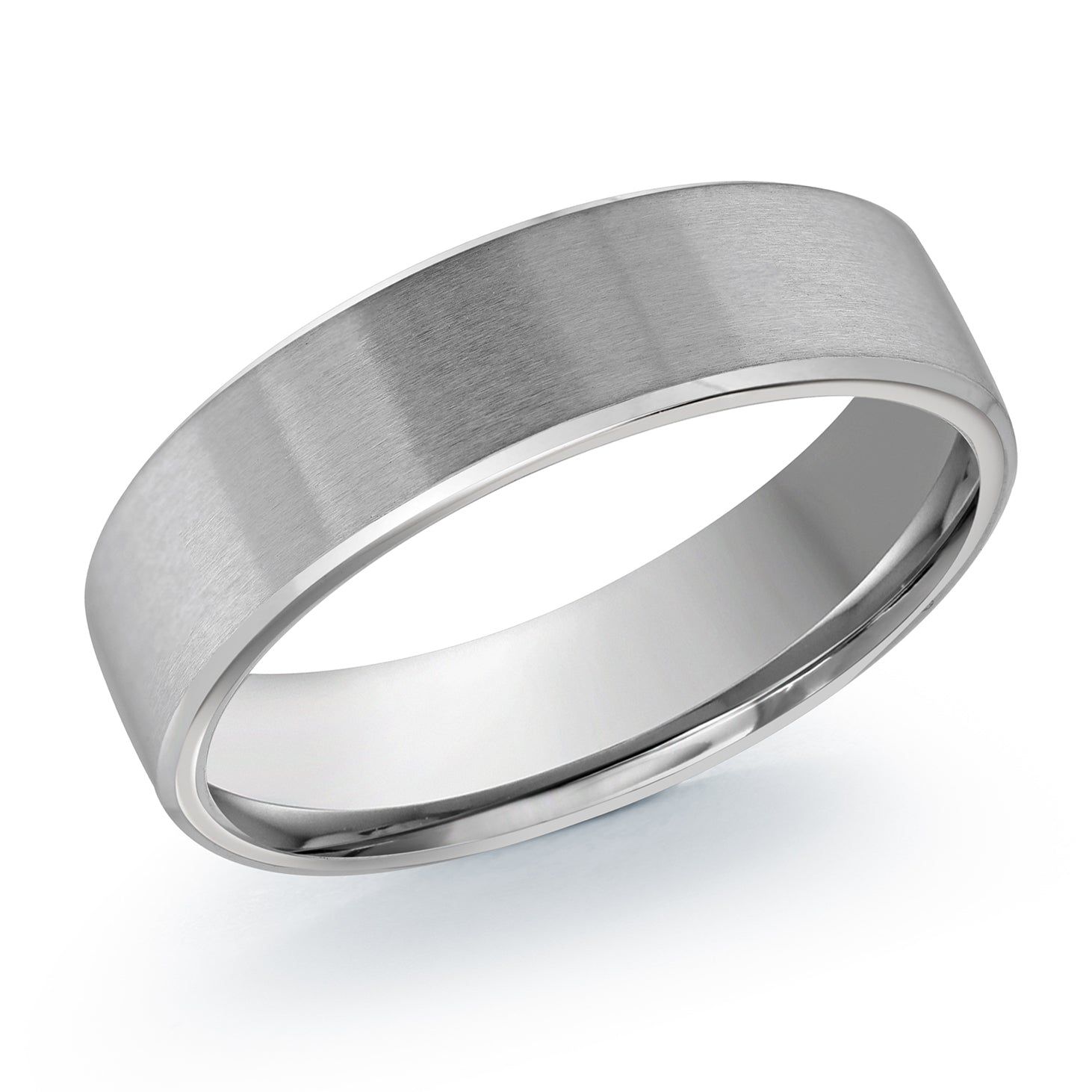 Men's 6mm Brushed Polished-edge Wedding Ring