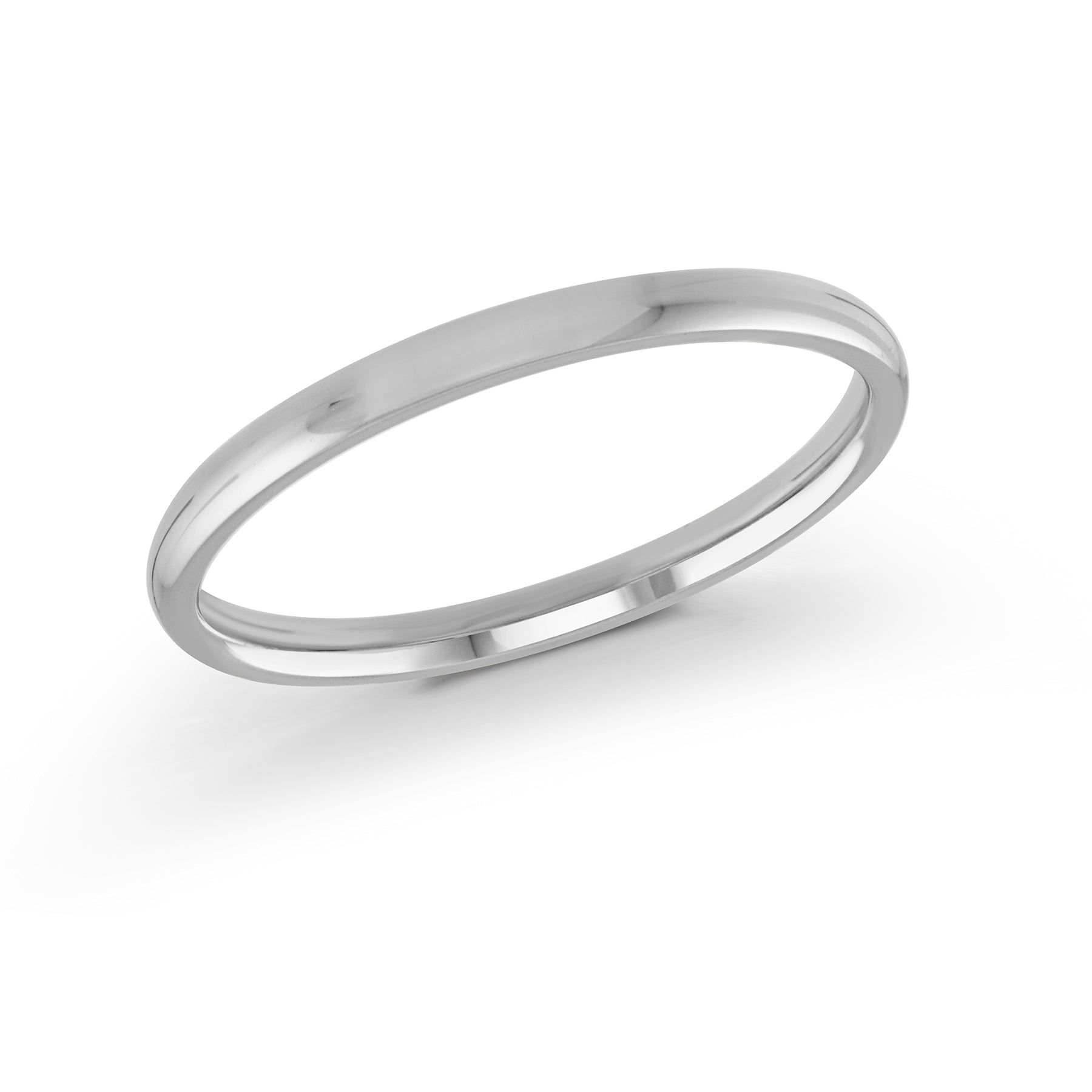 Men's 2-8mm Domed Comfort-fit Wedding Ring