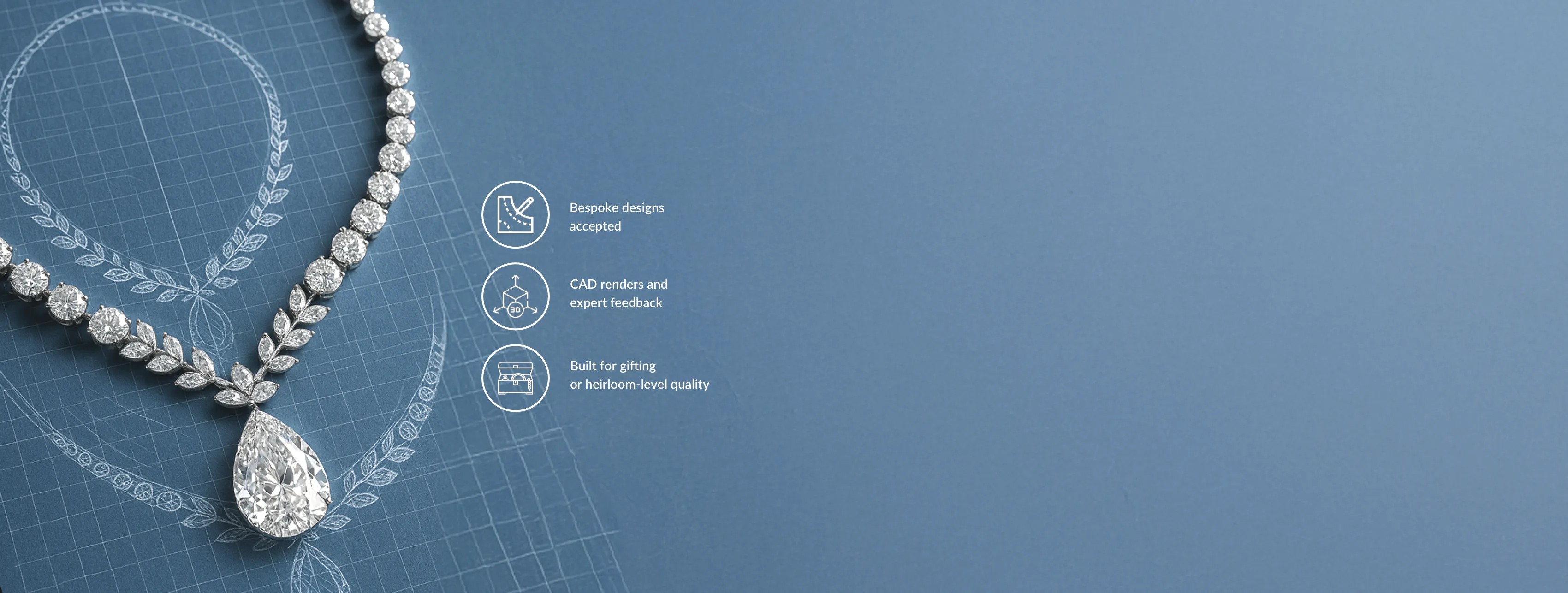 Custom Jewelry Design: Bespoke designs accepted, CAD renders and expert feedback and Built for gifting or heirloom-level quality