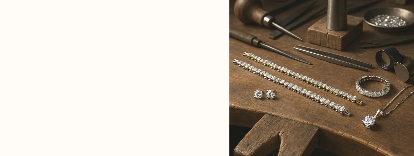 Diamond Jewelry being crafted