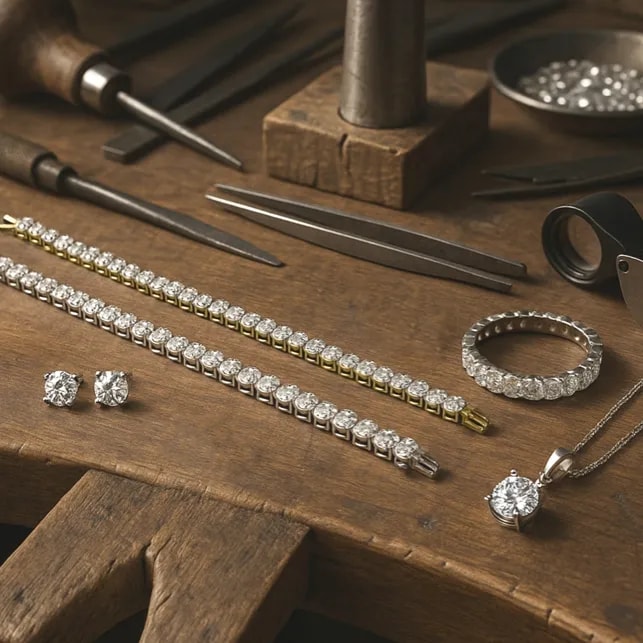 Diamond Jewelry being crafted
