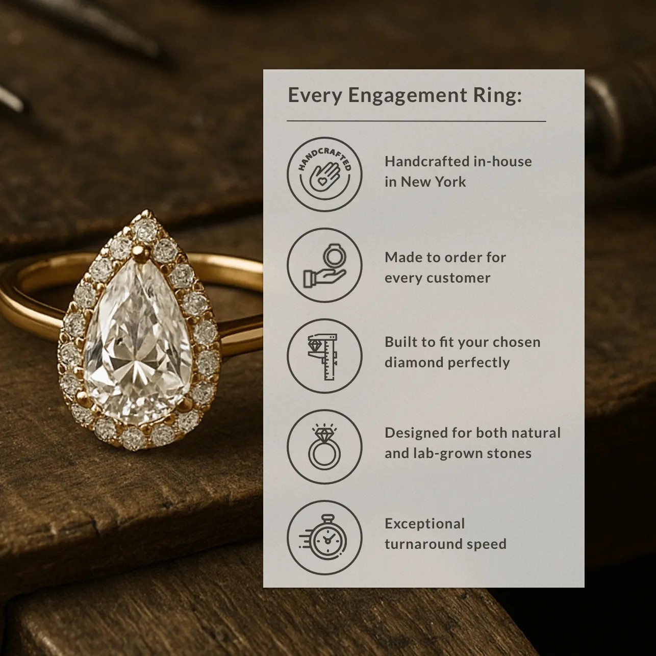Artisan working on ring