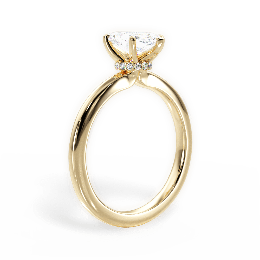 14kt Yellow Gold/18kt Yellow Gold/marquise/front