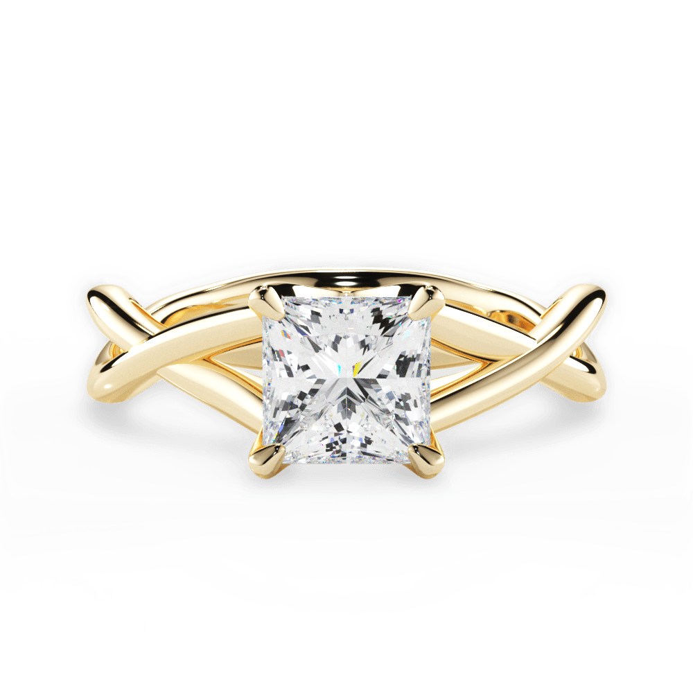 14kt Yellow Gold/18kt Yellow Gold/princess/top