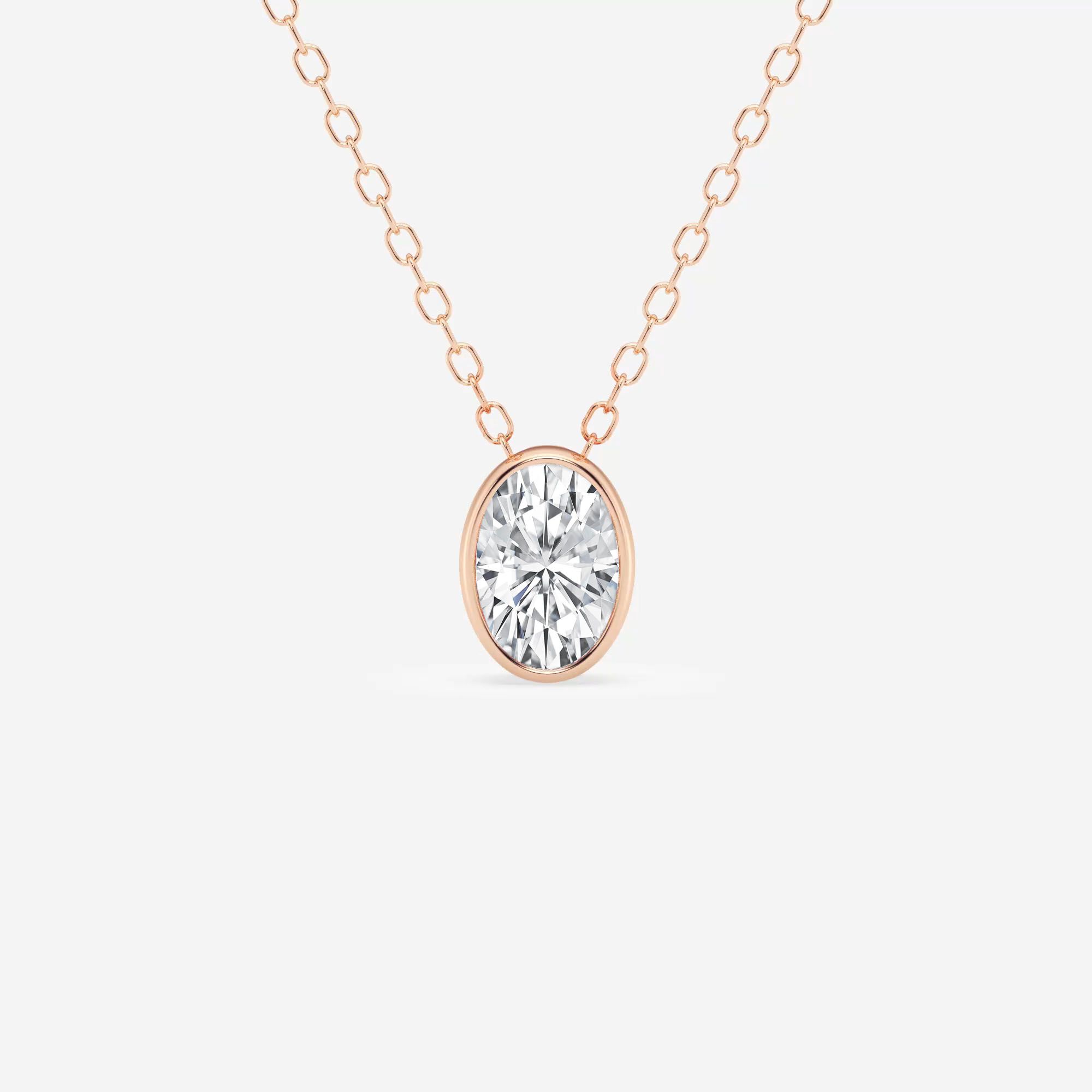 14kt Rose Gold/18kt Rose Gold/oval/top