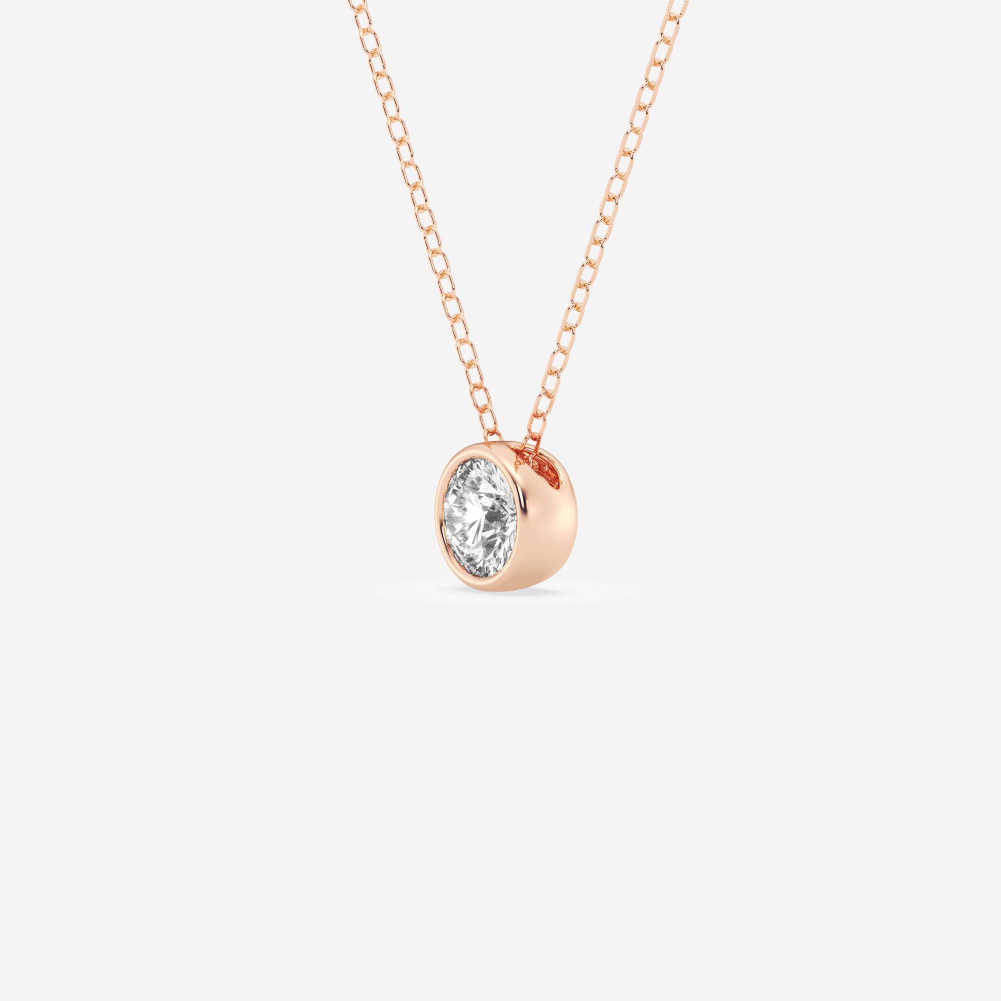 14kt Rose Gold/18kt Rose Gold/round/side