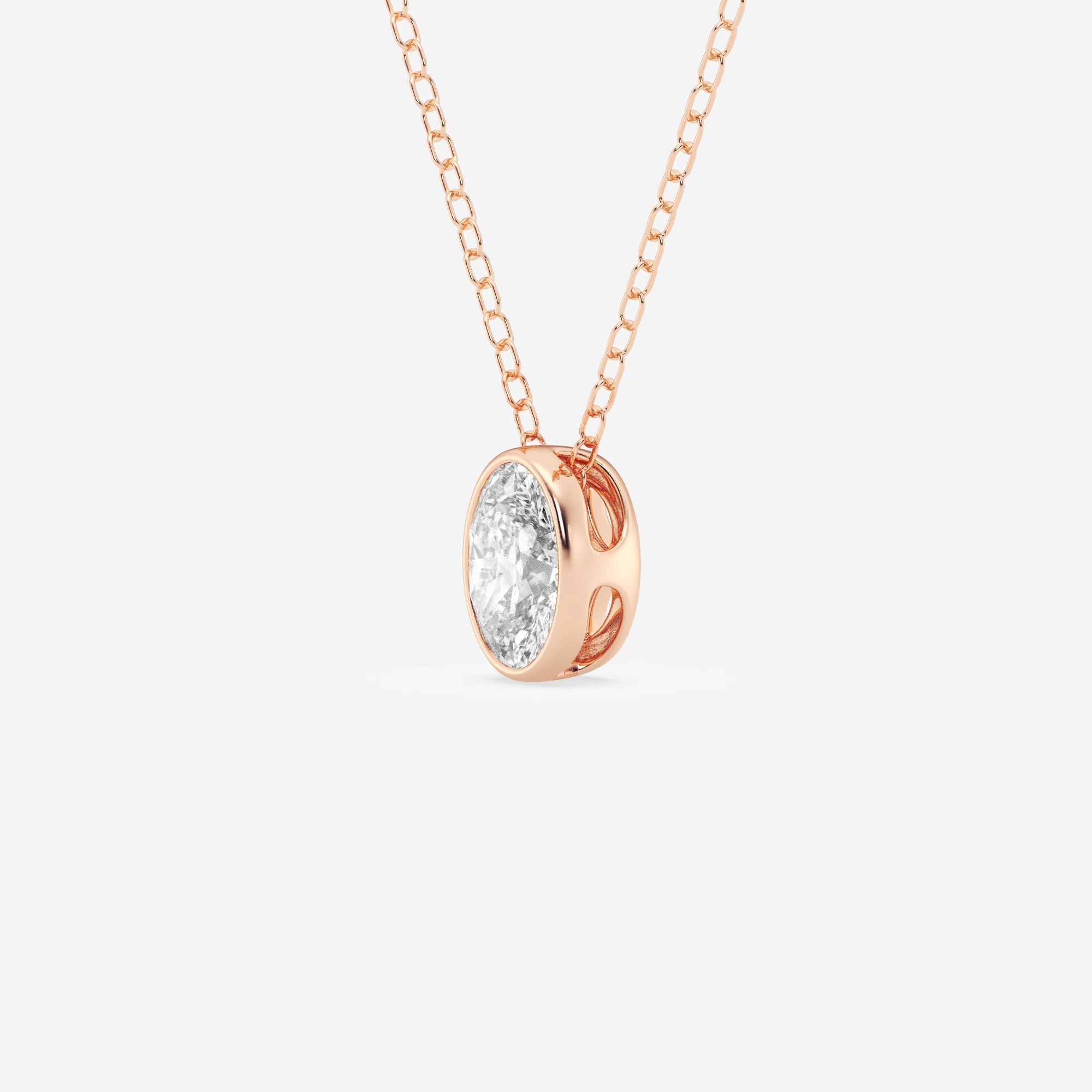 14kt Rose Gold/18kt Rose Gold/oval/side