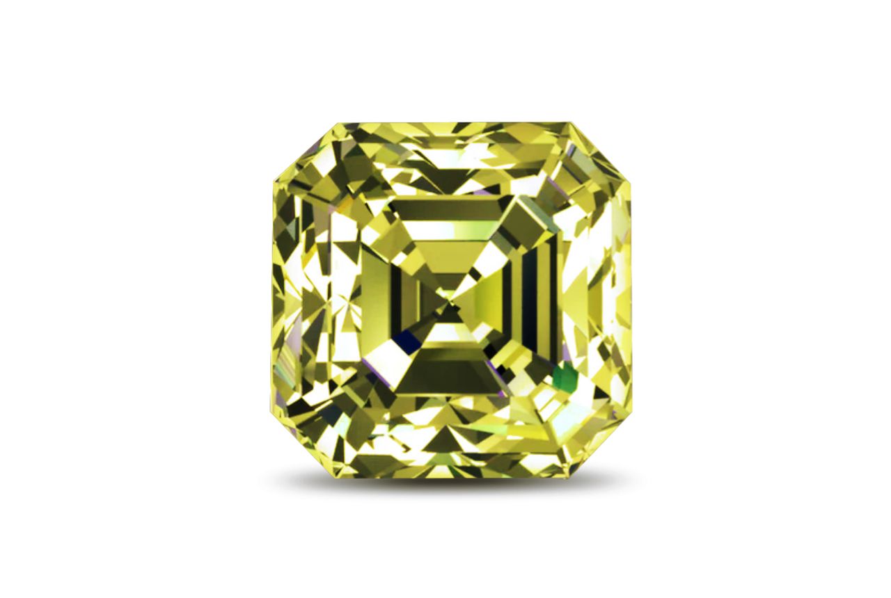 Yellow Diamond Asscher Single