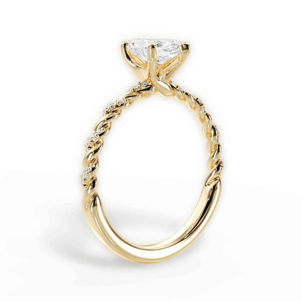 14kt Yellow Gold/18kt Yellow Gold/marquise/front