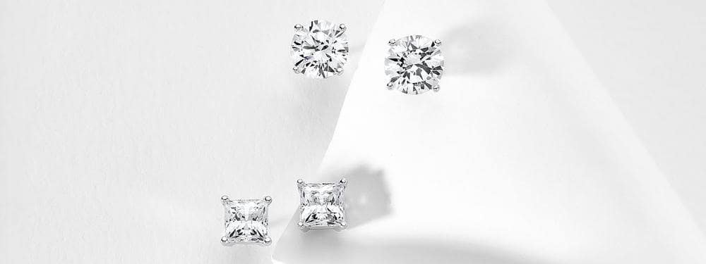 diamond stud earrings