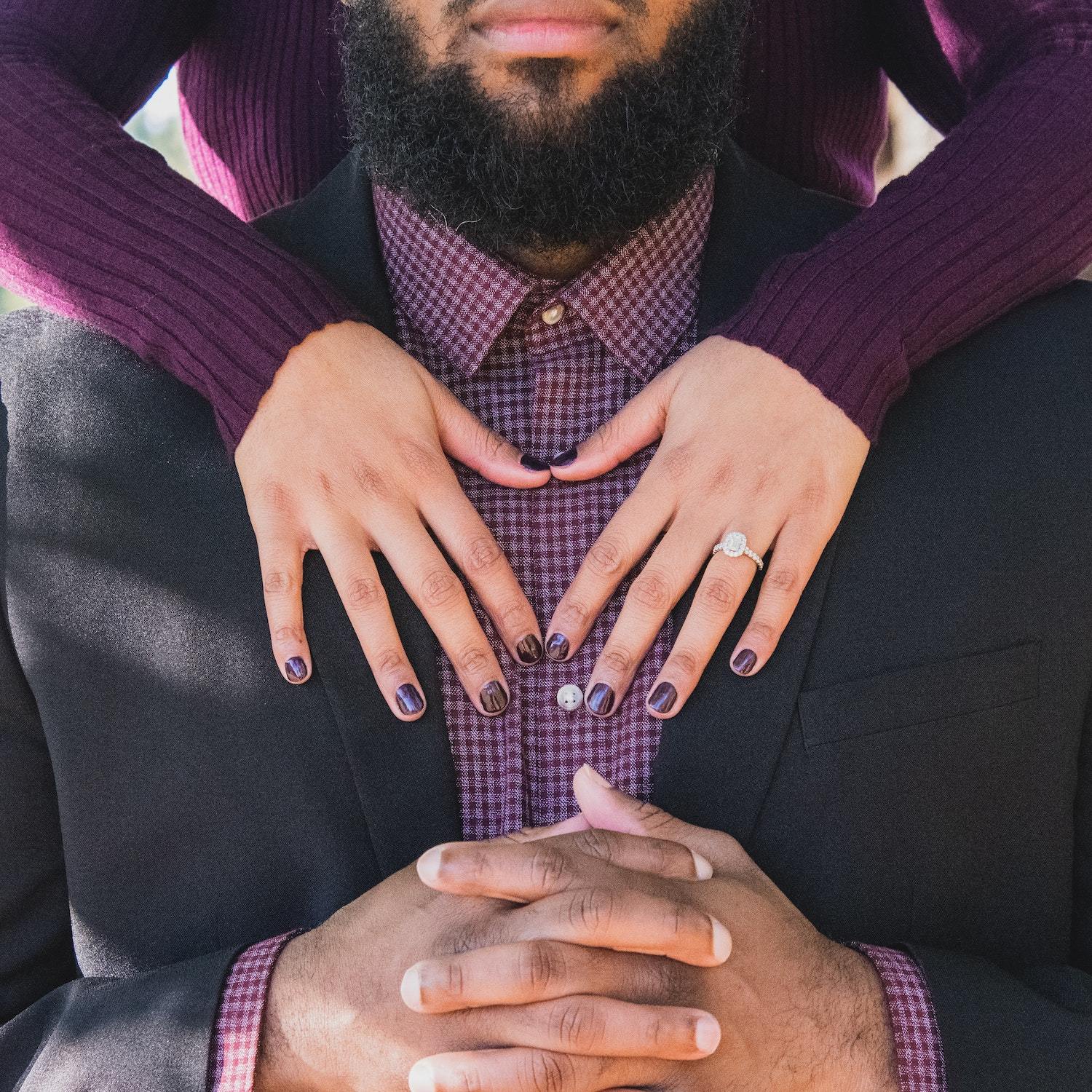 Engaged couple