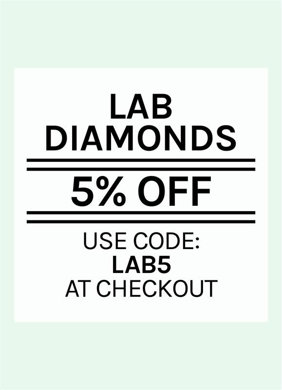 5% off Lab Diamonds with code LAB5