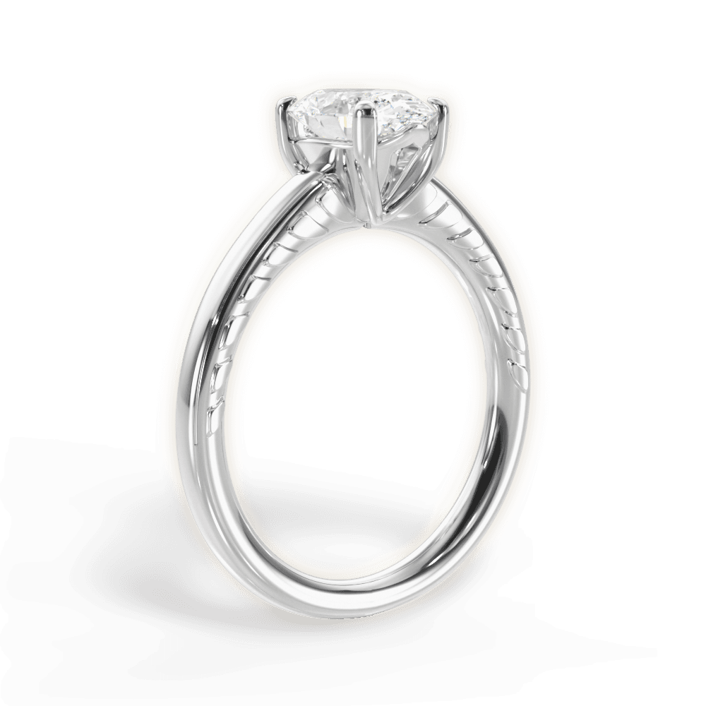 14kt White Gold/18kt White Gold/Platinum/oval/front