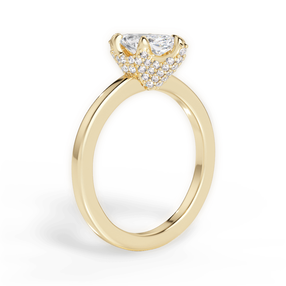 14kt Yellow Gold/18kt Yellow Gold/marquise/front