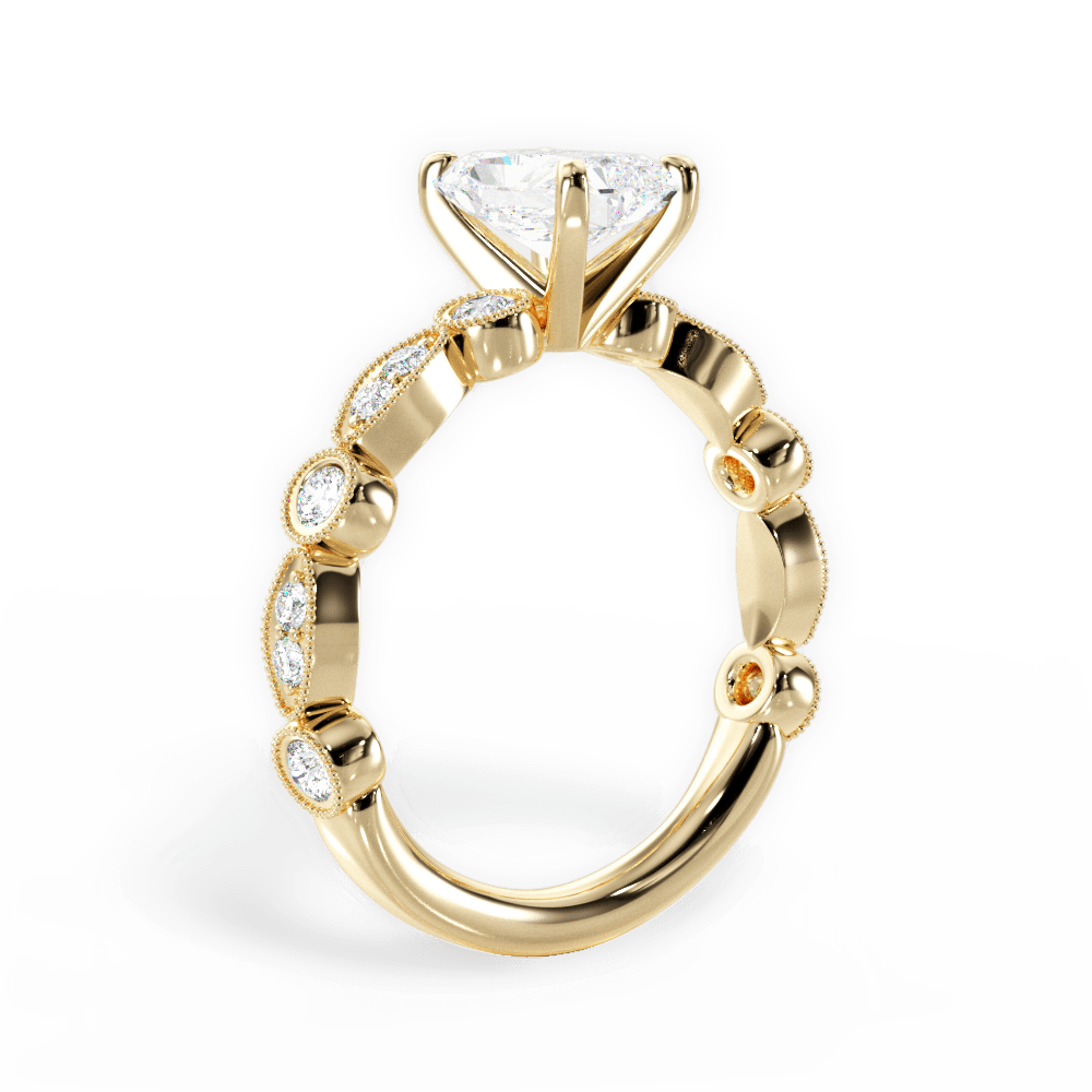 14kt Yellow Gold/18kt Yellow Gold/radiant/front