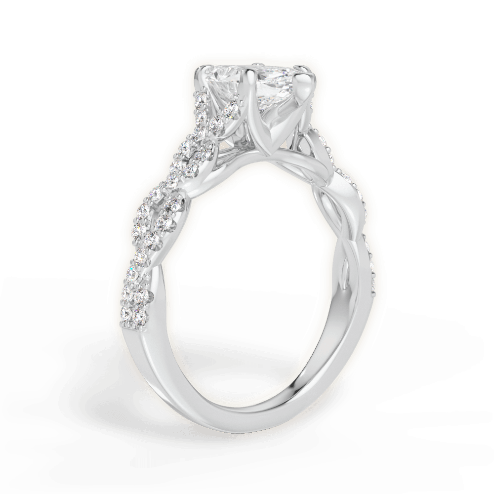 14kt White Gold/18kt White Gold/Platinum/marquise/front