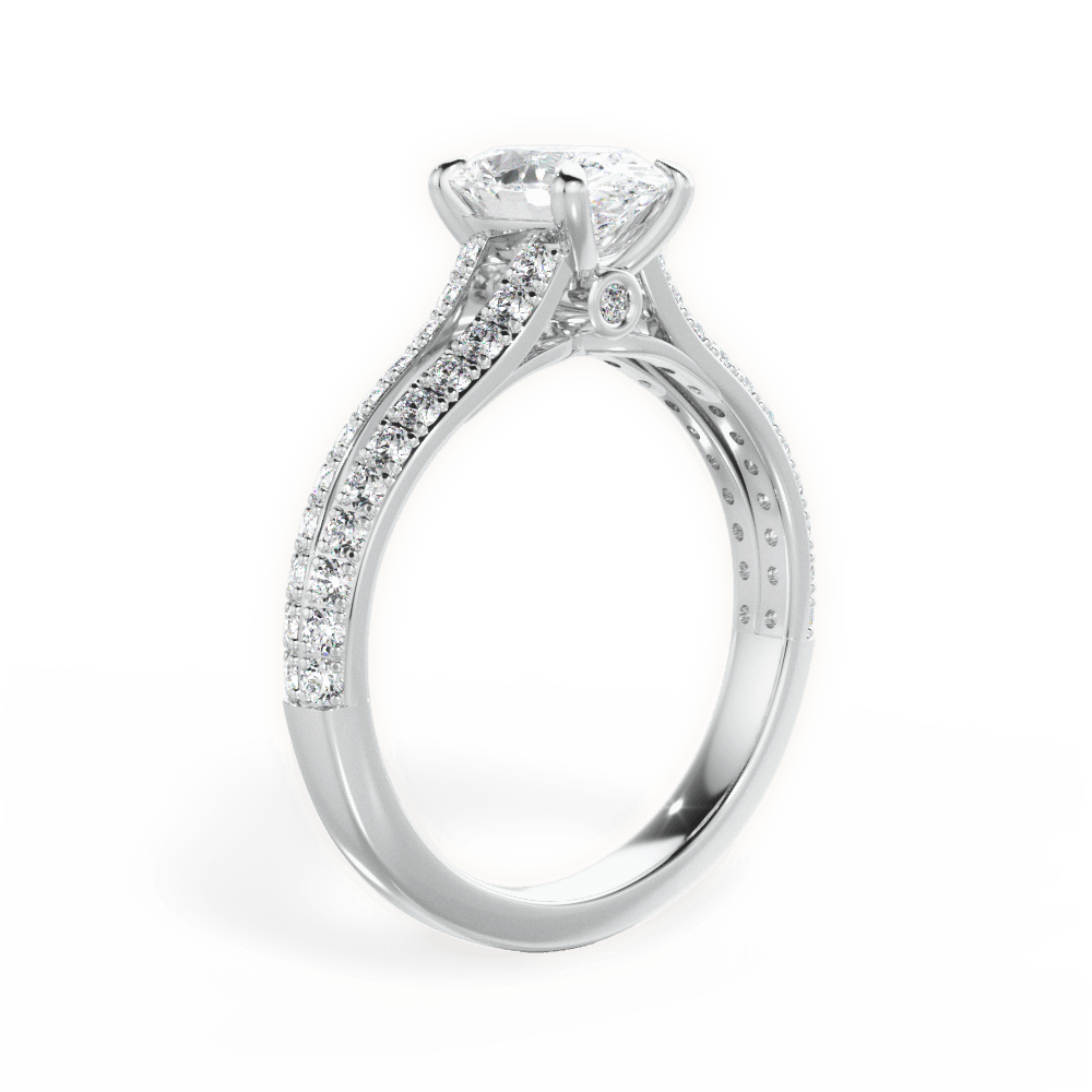 14kt White Gold/18kt White Gold/Platinum/oval/front