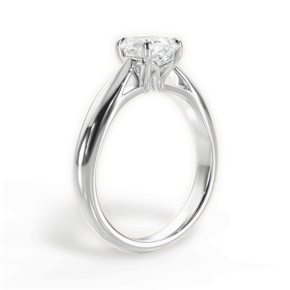 14kt White Gold/18kt White Gold/Platinum/oval/front