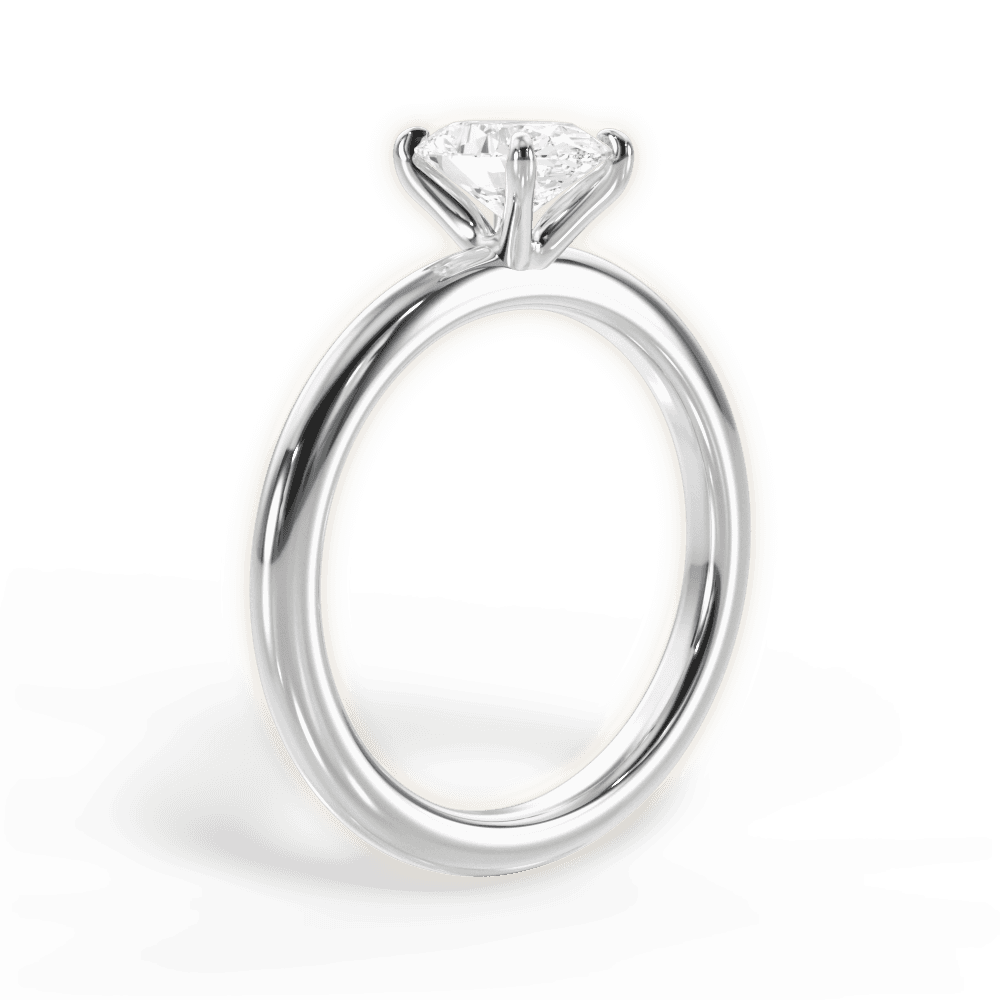 14kt White Gold/18kt White Gold/Platinum/oval/front