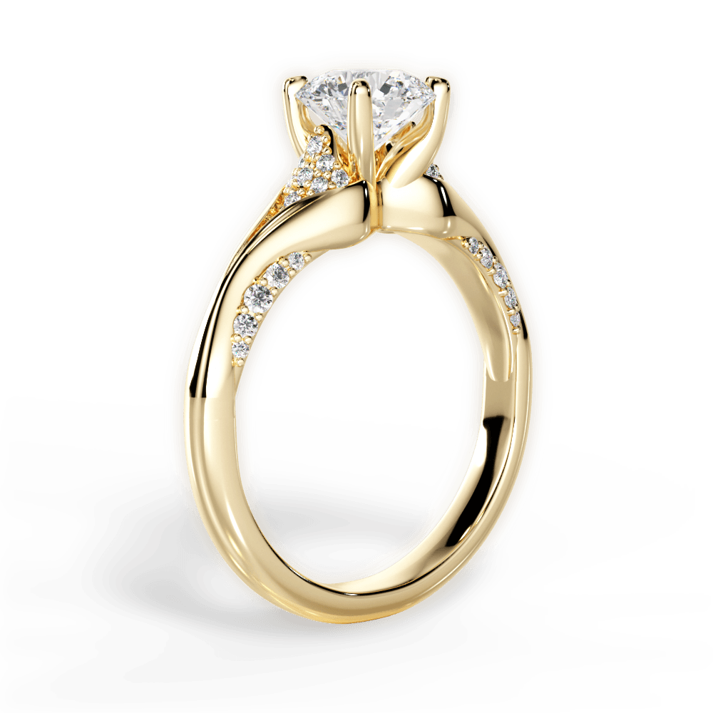 14kt Yellow Gold/18kt Yellow Gold/round/front