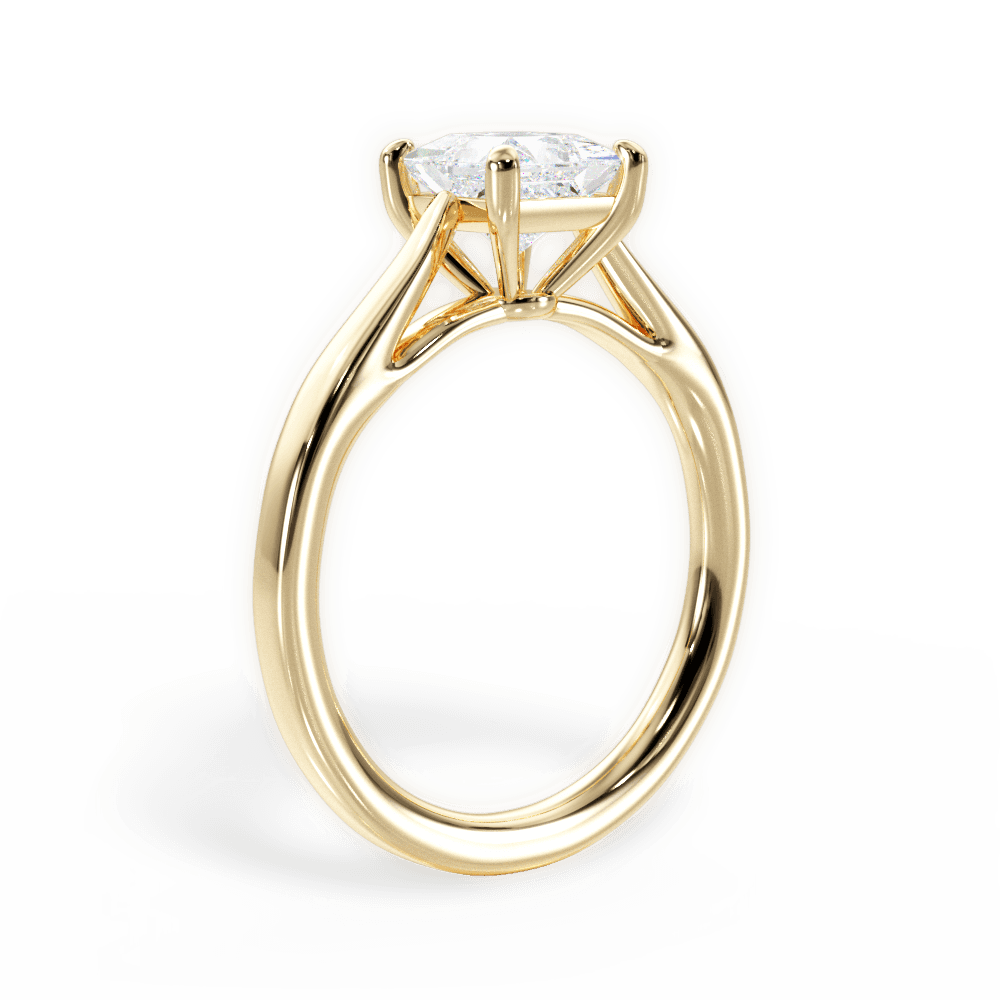 14kt Yellow Gold/18kt Yellow Gold/princess/front