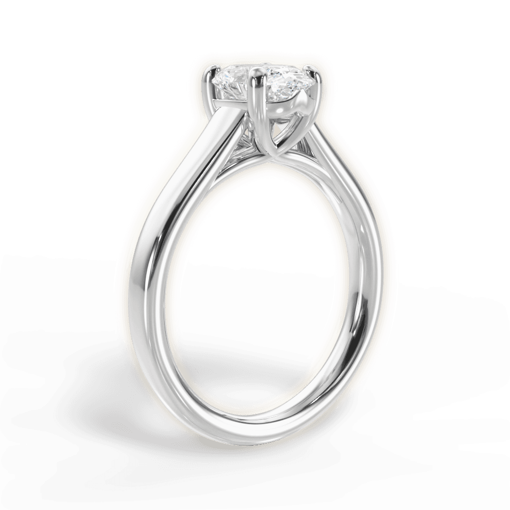 14kt White Gold/18kt White Gold/Platinum/oval/front