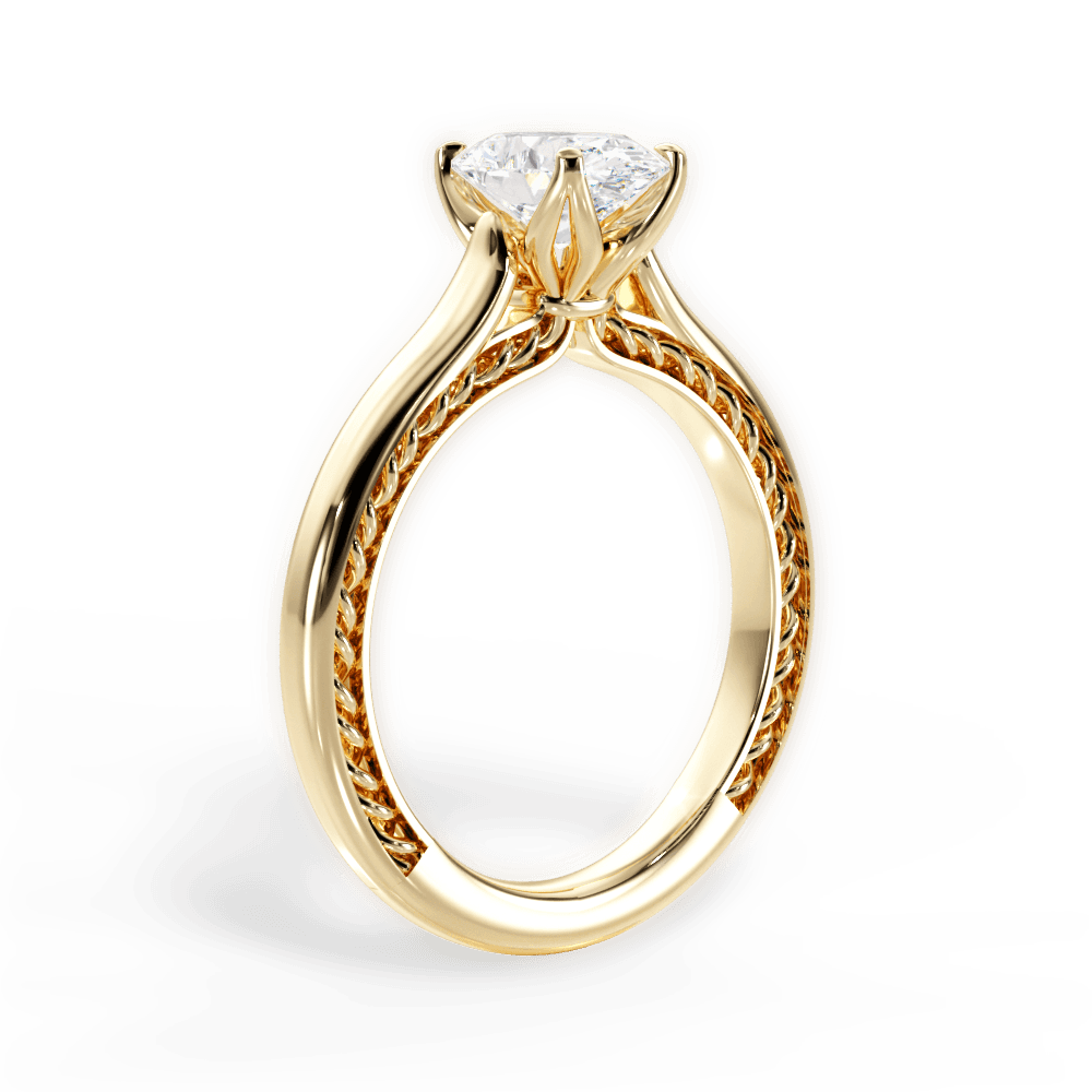 14kt Yellow Gold/18kt Yellow Gold/oval/front