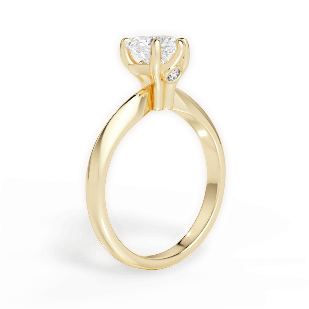 14kt Yellow Gold/18kt Yellow Gold/heart/front