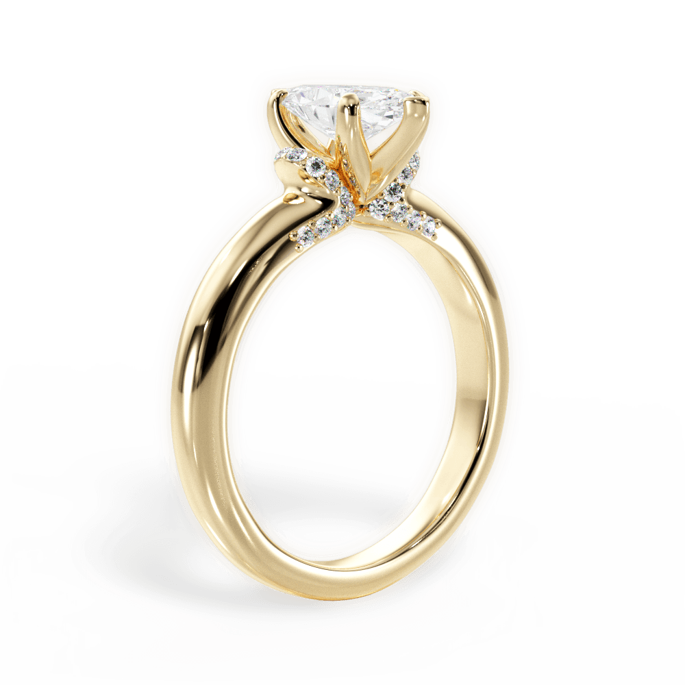 14kt Yellow Gold/18kt Yellow Gold/marquise/front