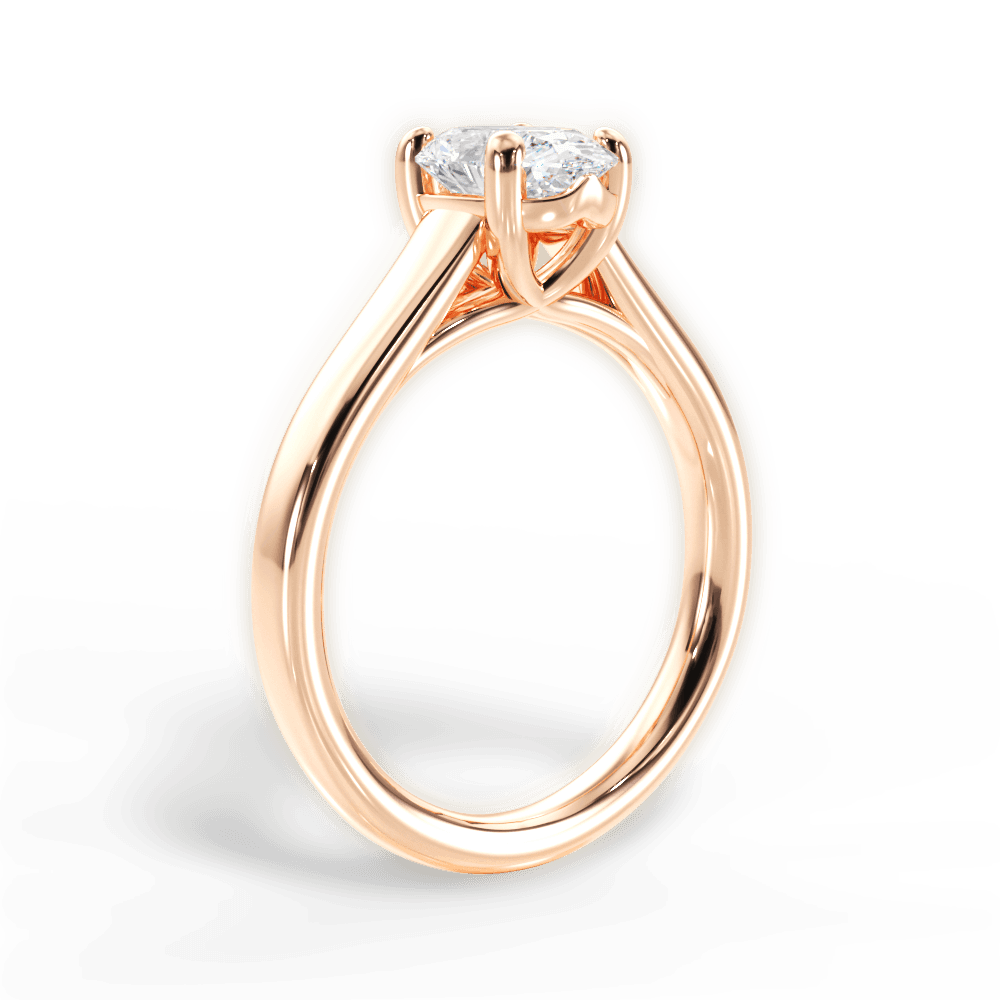 14kt Rose Gold/18kt Rose Gold/oval/front