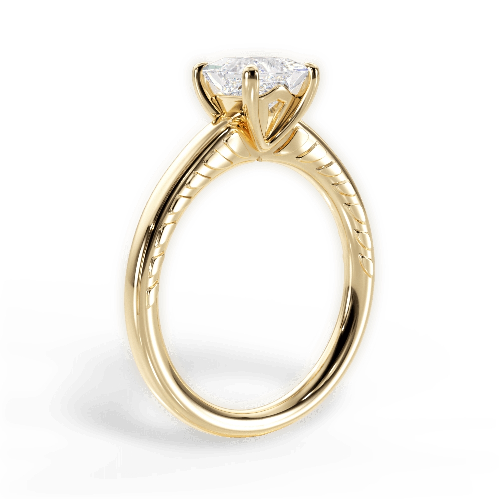 14kt Yellow Gold/18kt Yellow Gold/princess/front