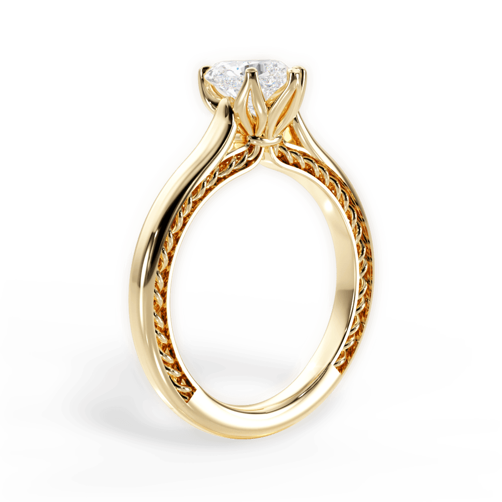 14kt Yellow Gold/18kt Yellow Gold/heart/front