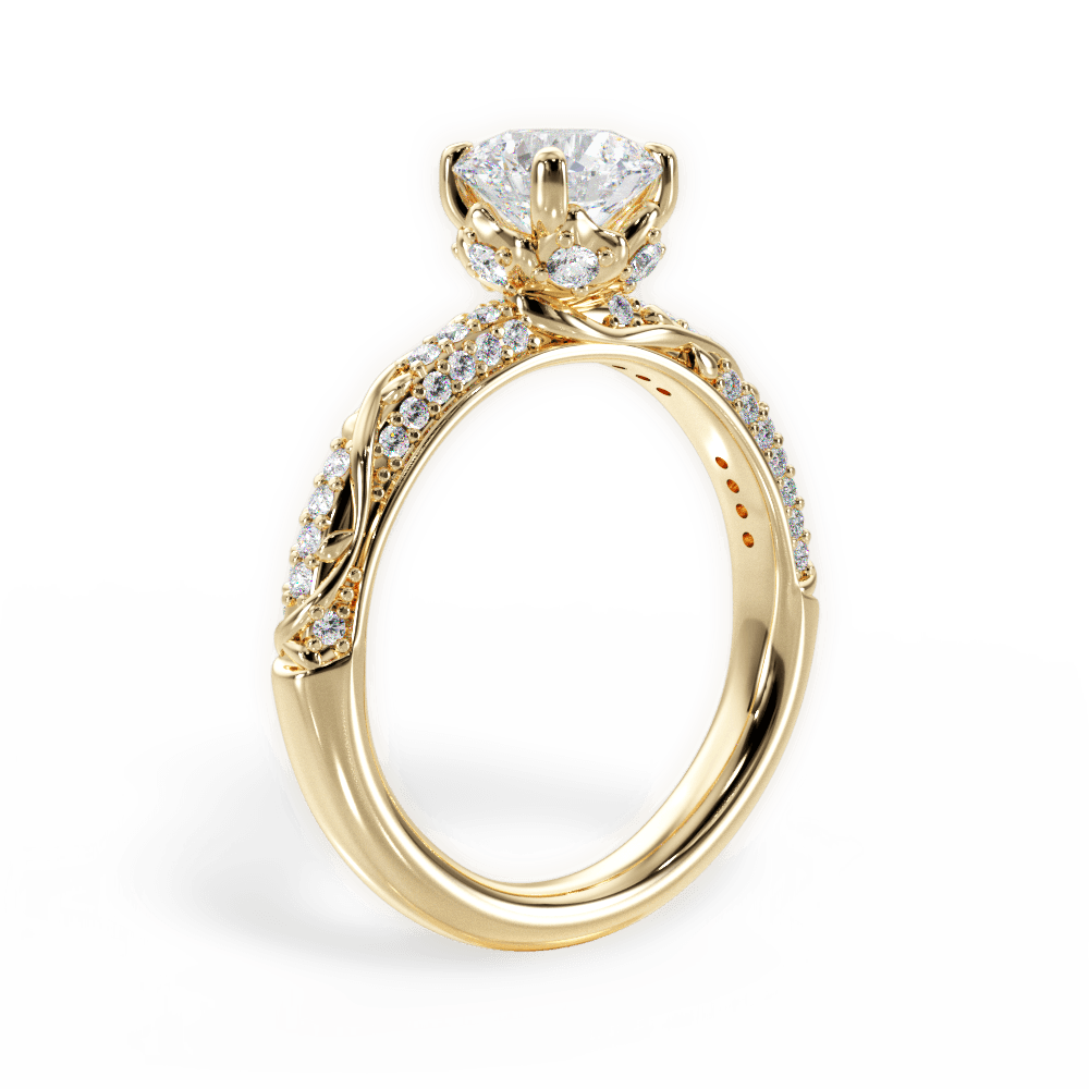 14kt Yellow Gold/18kt Yellow Gold/round/front