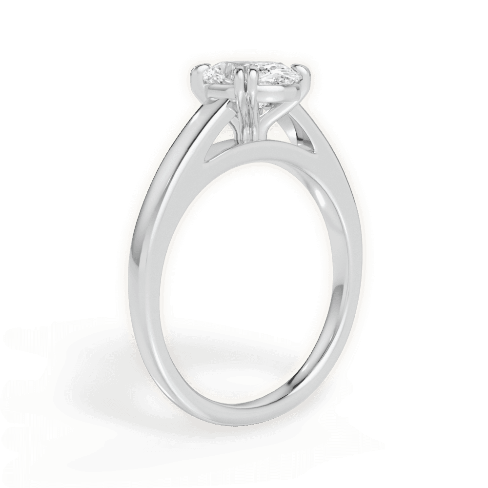 14kt White Gold/18kt White Gold/Platinum/oval/front