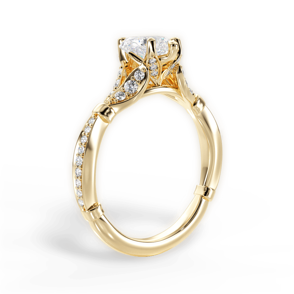 14kt Yellow Gold/18kt Yellow Gold/heart/front