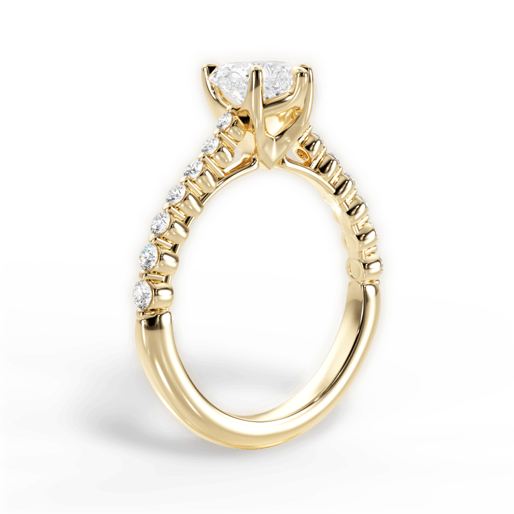 14kt Yellow Gold/18kt Yellow Gold/heart/front