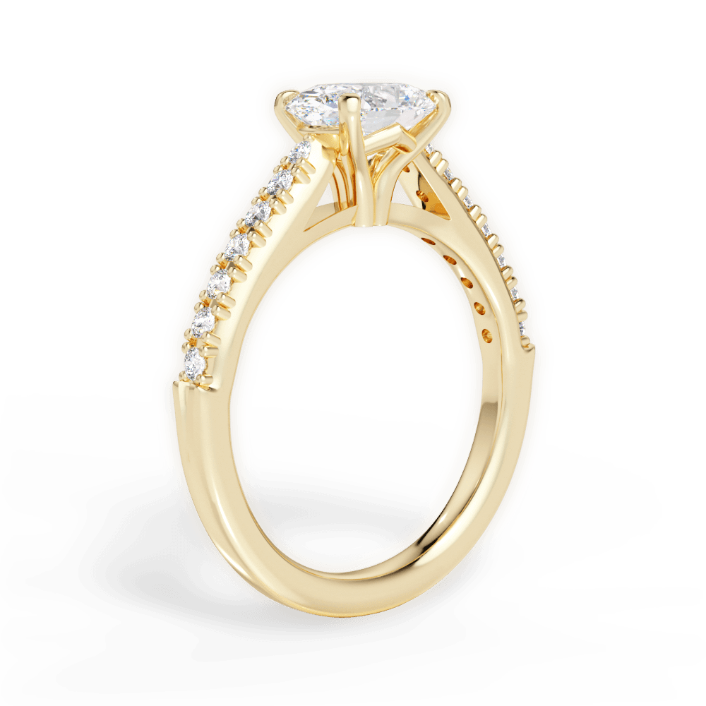 14kt Yellow Gold/18kt Yellow Gold/oval/front